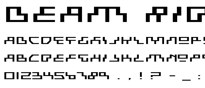 Beam Rider Expanded font
